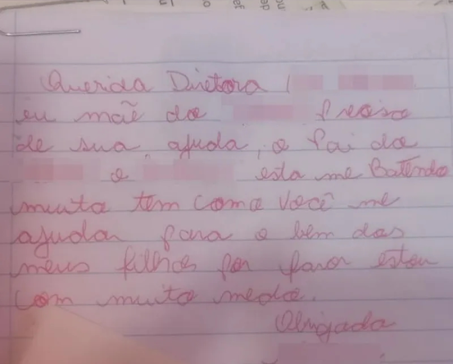 Mãe Vítima de Violência Doméstica e Cárcere Privado é Resgatada Após Bilhete Entregue pelo Filho em Escola de SP