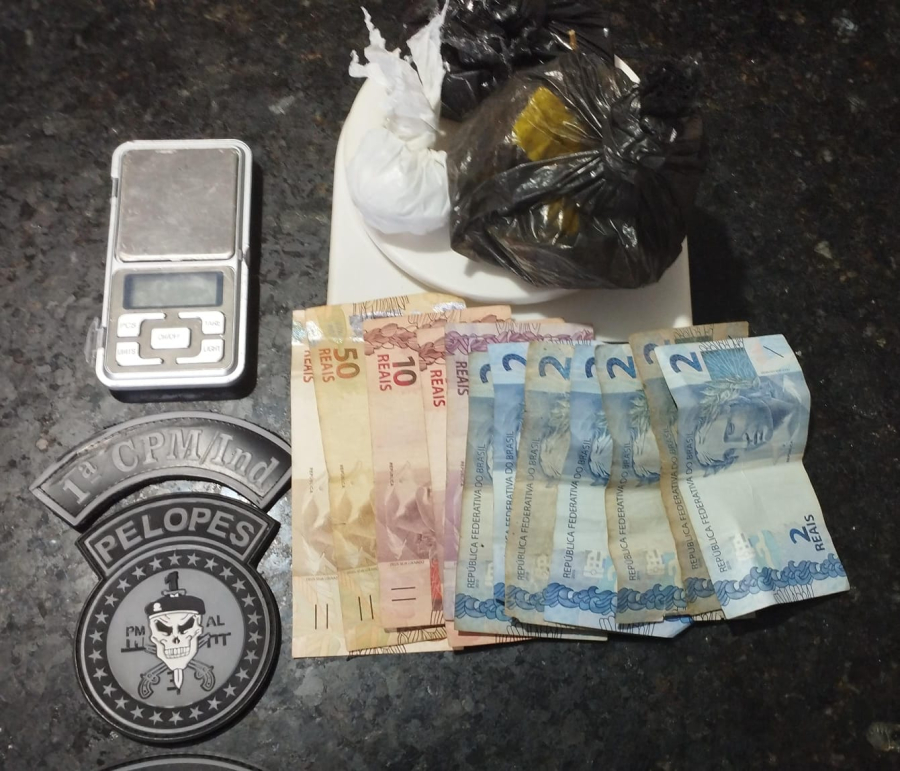 PM prende casal por tráfico de drogas em Luziápolis; dupla é reincidente no crime
