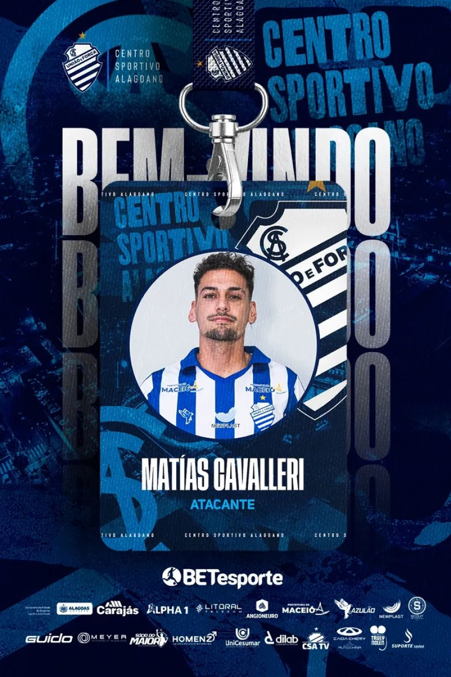 CSA anuncia a contratação do atacante chileno Matías Cavalleri, ex-Paysandu