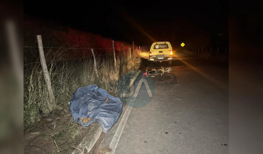 Acidente de moto tira a vida de homem em Lagoa da Canoa