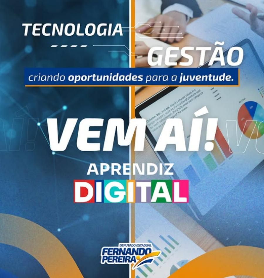 Deputado Fernando Pereira anuncia expansão do Programa Aprendiz Digital em Alagoas