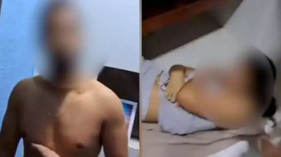 Família de noiva flagrada com padre denuncia vazamento de imagens