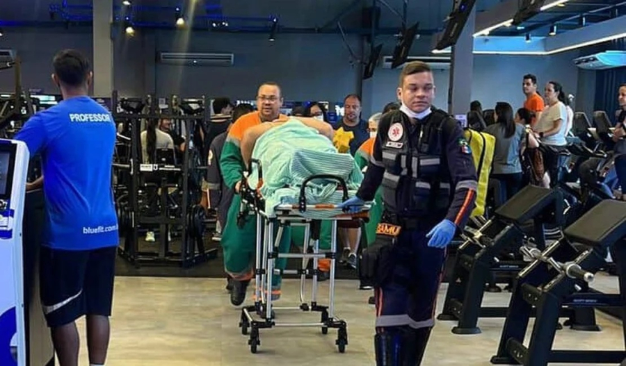Homem sofre trauma torácico após acidente em academia na Pitanguinha, Maceió