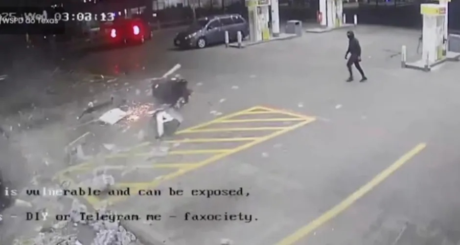 Tentativa inusitada de roubo a caixa eletrônico termina em fracasso