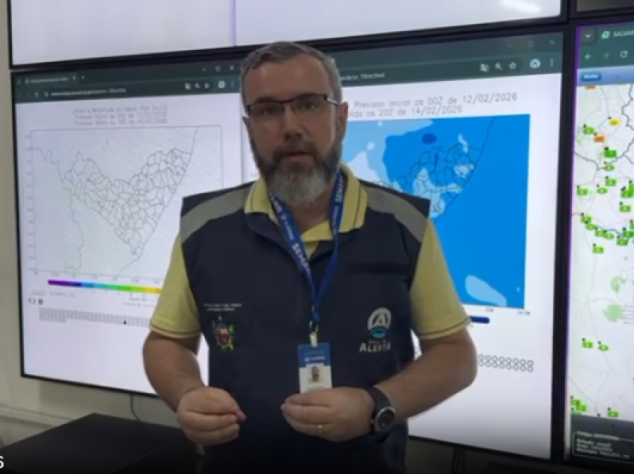 Alagoas em alerta: Semarh prevê chuvas moderadas, raios e ventos fortes em todo o estado