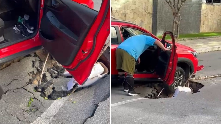 Chuvas abrem cratera e 