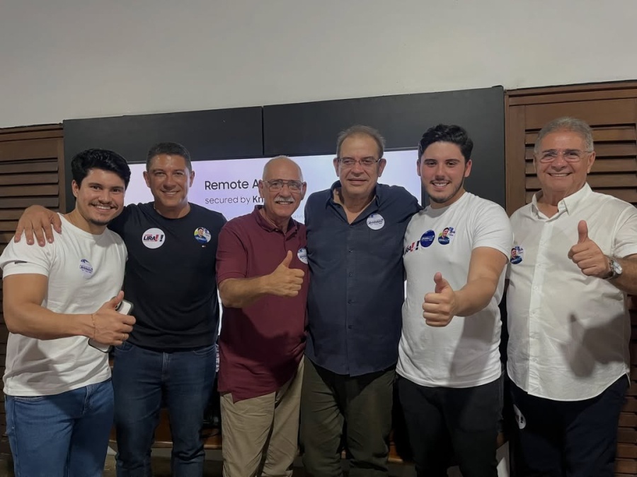 Prefeito George Clemente recebe pré-candidato a deputado federal Alvinho Lira em São Miguel dos Campos