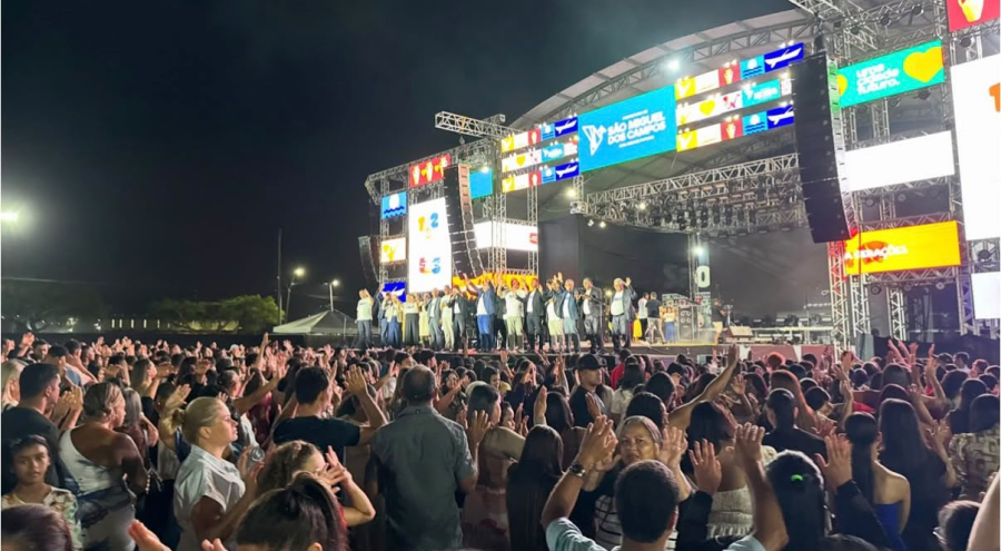 São Miguel dos Campos celebra 162 anos de Emancipação e 525 anos do Rio São Miguel com grande público na Praça Multieventos