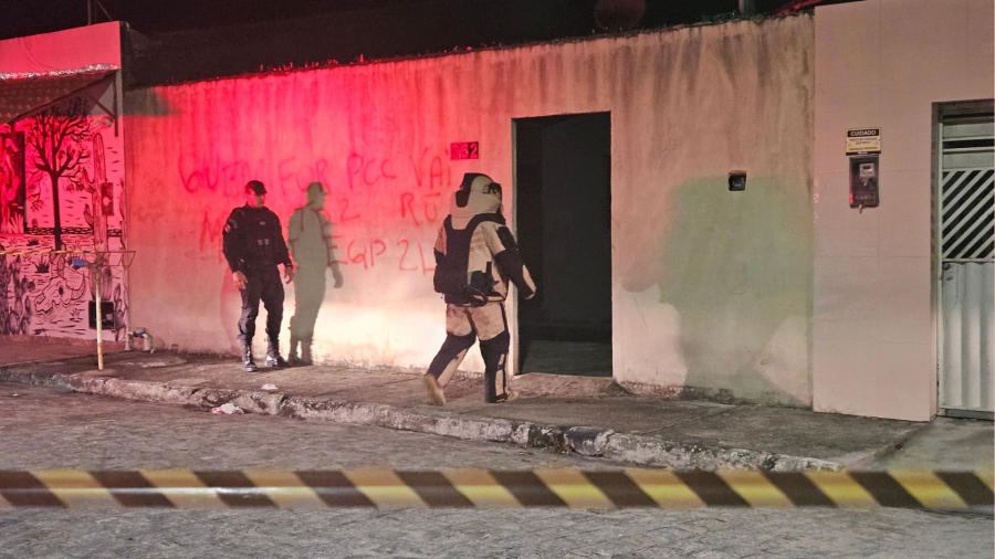 Casal é alvo de atentado com fuzil, 9mm e granada no Novo São Miguel, parte alta de São Miguel dos Campos