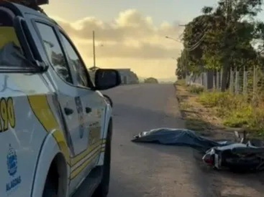 Motociclista morre após colidir contra poste na zona rural de Taquarana