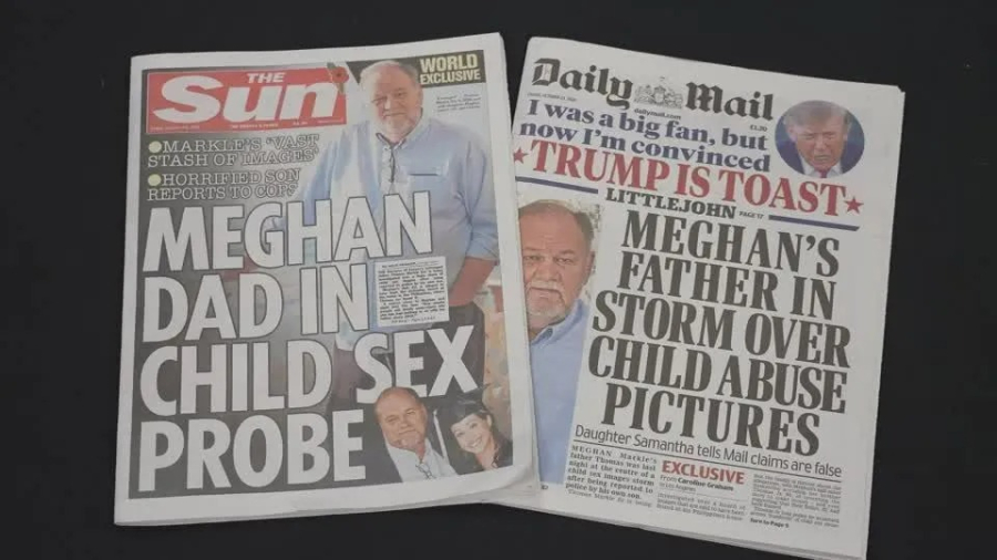 Autoridades investigam Thomas Markle, pai de Meghan Markle, por suposta posse de imagens de abuso infantil